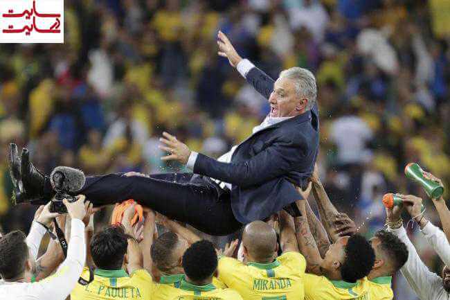 خوشحالی تیم برزیل بعد از کوپا آمریکا ۲۰۱۹